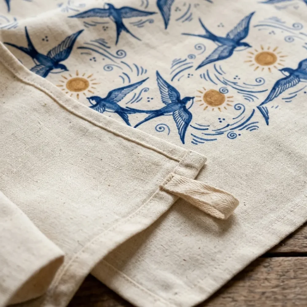 Andorinha Tea Towel — detail