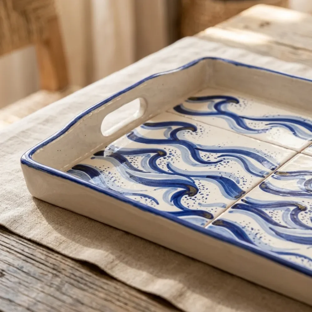 Maré Rectangular Tray — detail