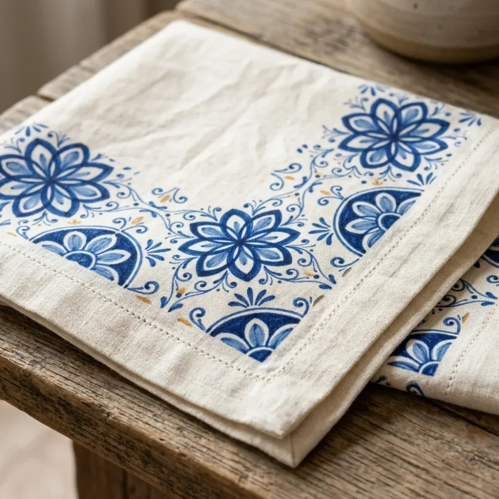 Serviettes Ribeira, lot de 2 — détail