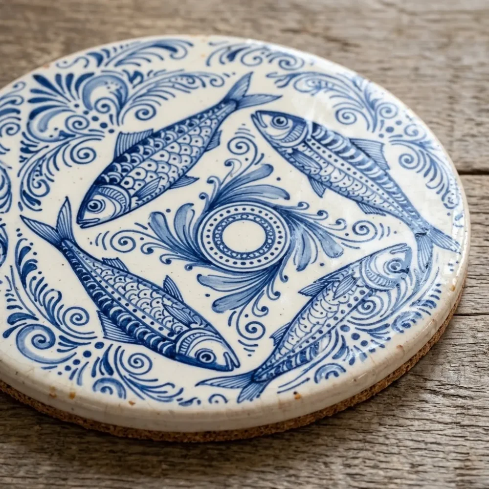 Dessous-de-plat rond Sardinha — détail