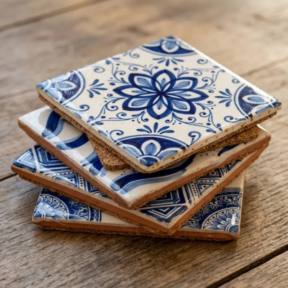 Wall Sampler Coasters, Set of 4 — detail